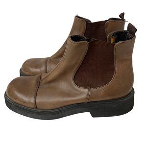 Cloud Nine brown leather Chelsea boots pull on distressed Y2K men‎ 10m